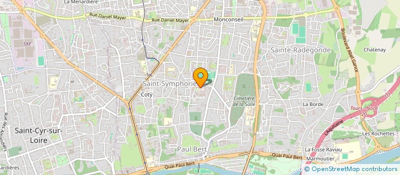 localisation de l'entreprise MONSIEUR JONATHAN DUMAS  TOURS