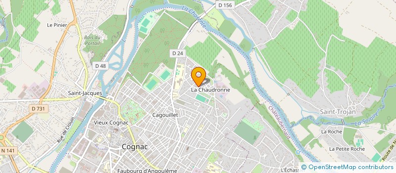 localisation de l'entreprise MONSIEUR JONATHAN DUMAS  COGNAC