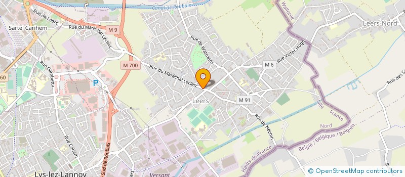 localisation de l'entreprise MONSIEUR JONATHAN DUQUENOY  LEERS