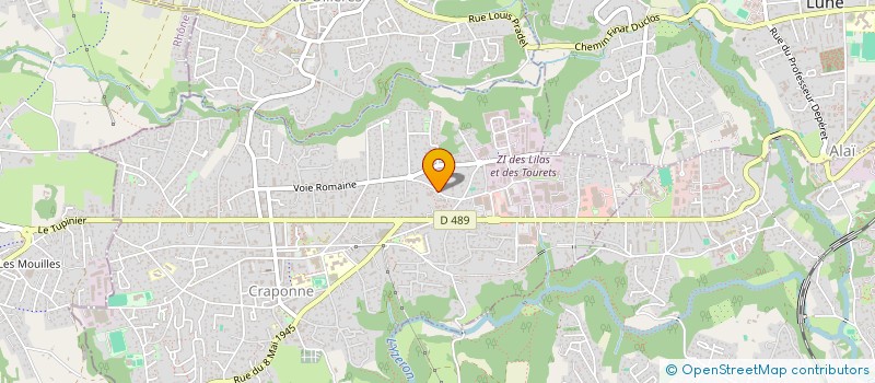 localisation de l'entreprise MONSIEUR JONATHAN EGOUNLETY  CRAPONNE