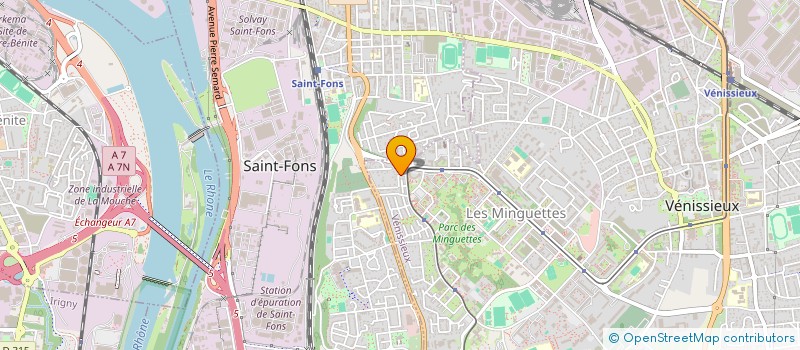 localisation de l'entreprise MONSIEUR JONATHAN FAYOLLE  VENISSIEUX