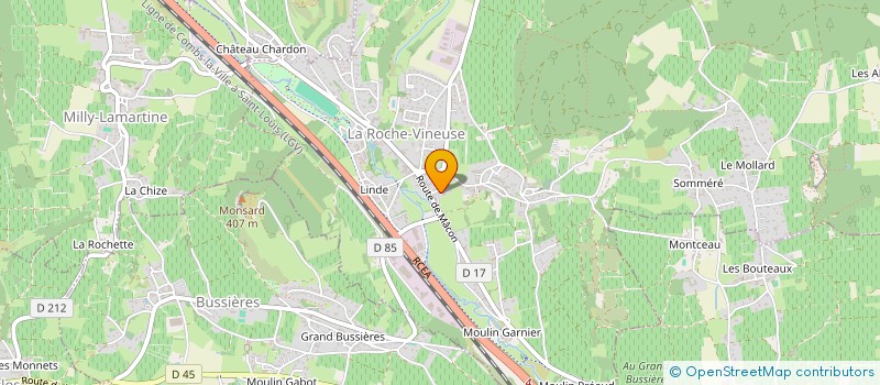 localisation de l'entreprise MONSIEUR JONATHAN FEDERICO  LA ROCHE-VINEUSE