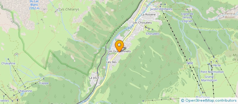 localisation de l'entreprise MONSIEUR JONATHAN FELISAZ  CHAMONIX-MONT-BLANC