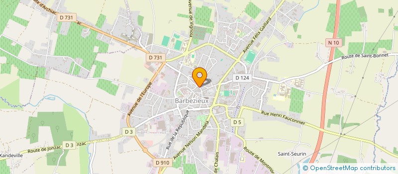 localisation de l'entreprise MONSIEUR JONATHAN FENIOUX  BARBEZIEUX-SAINT-HILAIRE