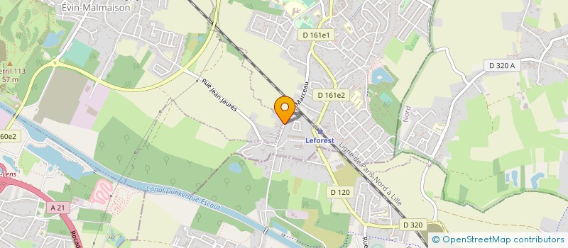 localisation de l'entreprise MONSIEUR JONATHAN FLAHAUT  LEFOREST