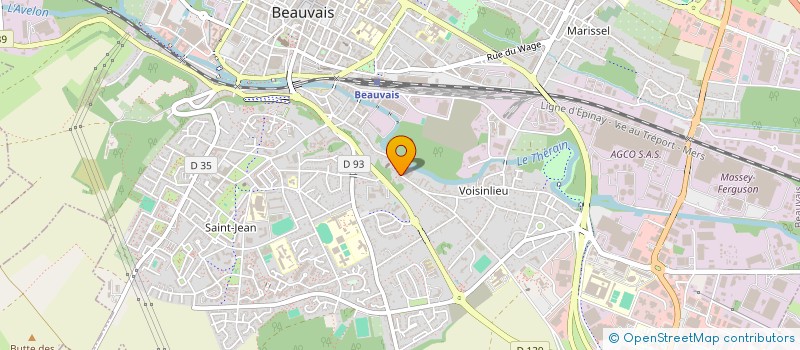 localisation de l'entreprise MONSIEUR JONATHAN FLAMANT  BEAUVAIS