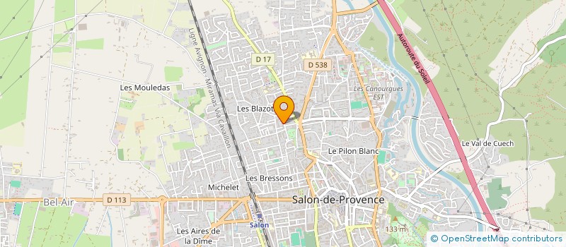 localisation de l'entreprise MONSIEUR JONATHAN FONTAINE  SALON-DE-PROVENCE