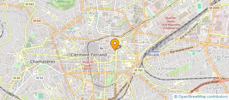 localisation de l'entreprise MONSIEUR JONATHAN FOUASSIER  CLERMONT-FERRAND