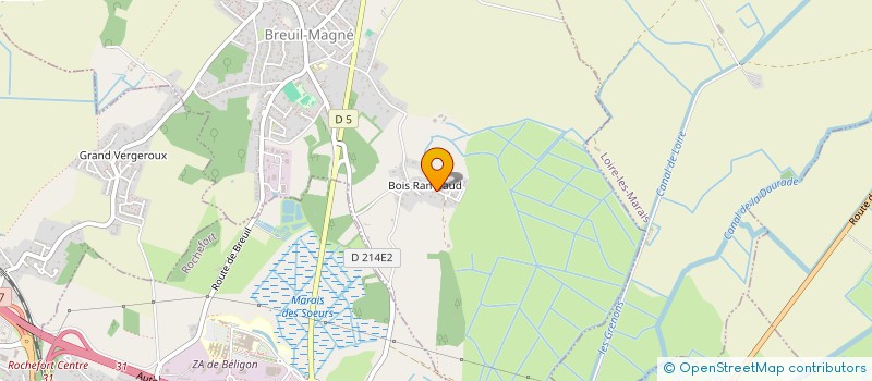 localisation de l'entreprise MONSIEUR JONATHAN FOUCAUD  BREUIL-MAGNE