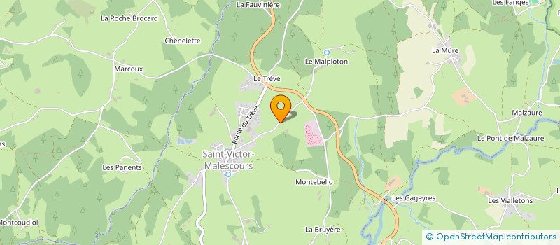 localisation de l'entreprise MONSIEUR JONATHAN FOULTIER  SAINT-VICTOR-MALESCOURS