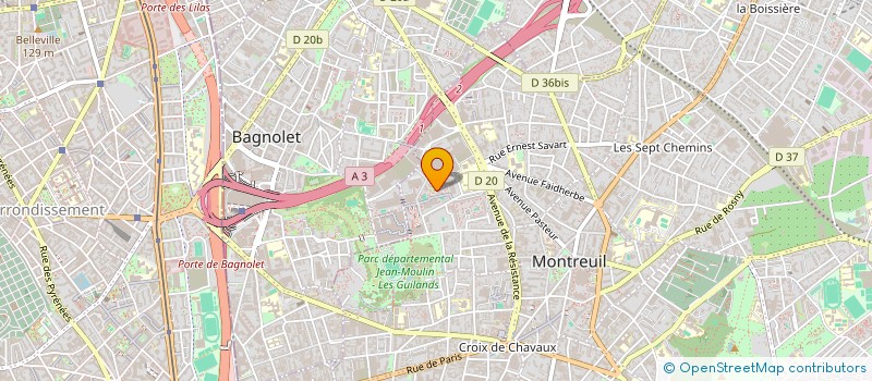 localisation de l'entreprise MONSIEUR JONATHAN FOUREL à MONTREUIL