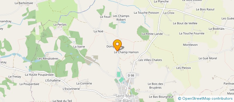 localisation de l'entreprise MONSIEUR JONATHAN FROC  SAINT-MARC-LE-BLANC