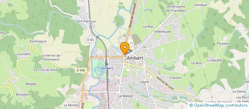 localisation de l'entreprise MONSIEUR JONATHAN FURETAS  AMBERT