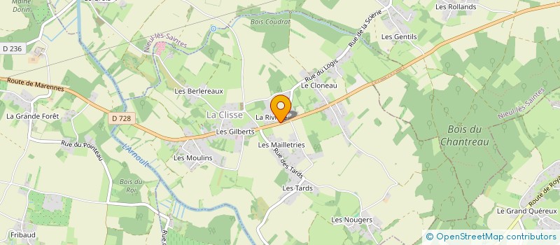 localisation de l'entreprise MONSIEUR JONATHAN GADRAS  LA CLISSE