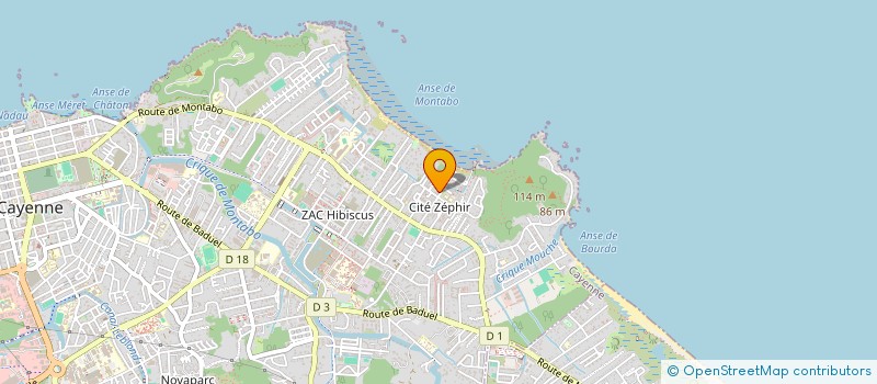 localisation de l'entreprise MONSIEUR JONATHAN GALDINO CRAVEIRA  CAYENNE