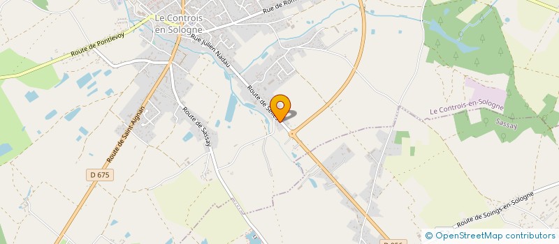 localisation de l'entreprise MONSIEUR JONATHAN GARAND  LE CONTROIS-EN-SOLOGNE