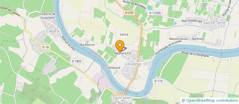 localisation de l'entreprise MONSIEUR JONATHAN GARCIA  SAINTE-TERRE