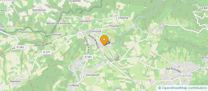 localisation de l'entreprise MONSIEUR JONATHAN GARCIA  CHARNAS