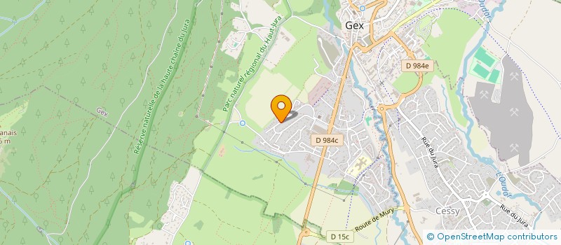 localisation de l'entreprise MONSIEUR JONATHAN GAUTERON  GEX