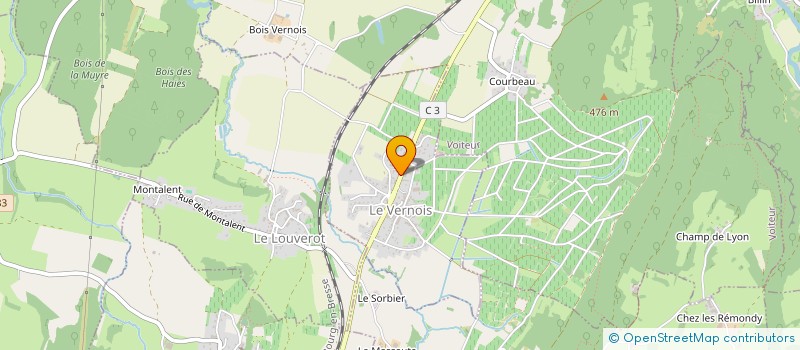 localisation de l'entreprise MONSIEUR JONATHAN GERVASONI  LE VERNOIS