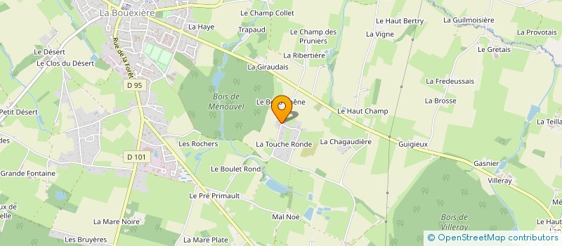 localisation de l'entreprise MONSIEUR JONATHAN GILBERT  LA BOUEXIERE