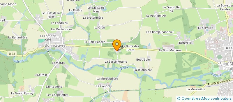 localisation de l'entreprise MONSIEUR JONATHAN GILLOT à VALLONS-DE-L'ERDRE