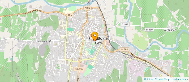 localisation de l'entreprise MONSIEUR JONATHAN GOMEZ  BAGNOLS-SUR-CEZE