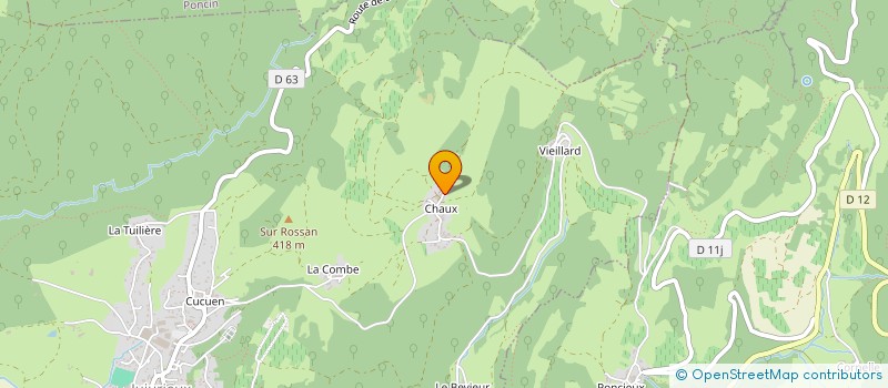 localisation de l'entreprise MONSIEUR JONATHAN GONSSOLLIN  JUJURIEUX