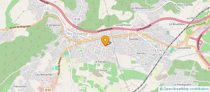 localisation de l'entreprise MONSIEUR JONATHAN GONTHIER  LE LUC