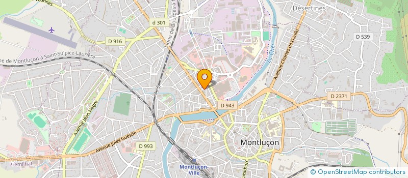 localisation de l'entreprise MONSIEUR JONATHAN GONTHIER  YZEURE