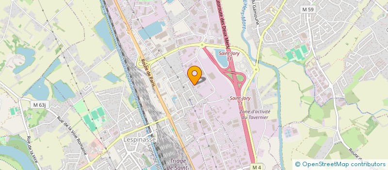 localisation de l'entreprise MONSIEUR JONATHAN GONZALEZ  CASTELGINEST