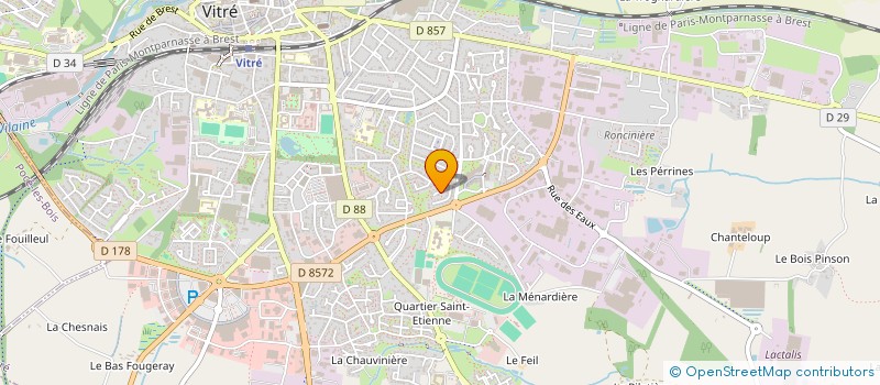 localisation de l'entreprise MONSIEUR JONATHAN GOULET  VITRE