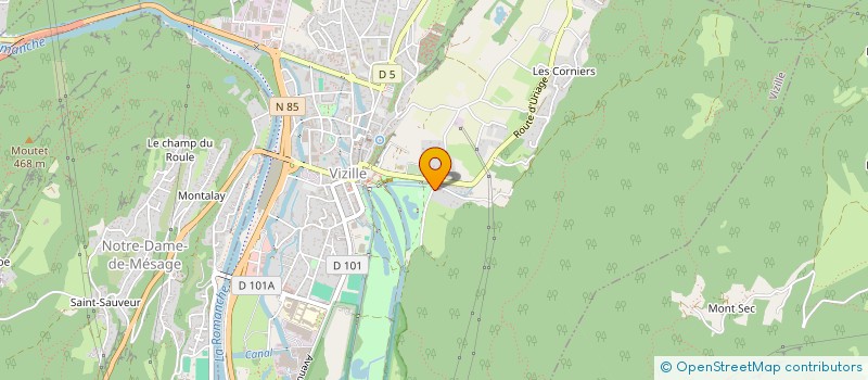 localisation de l'entreprise MONSIEUR JONATHAN GRABINSKI  VIZILLE