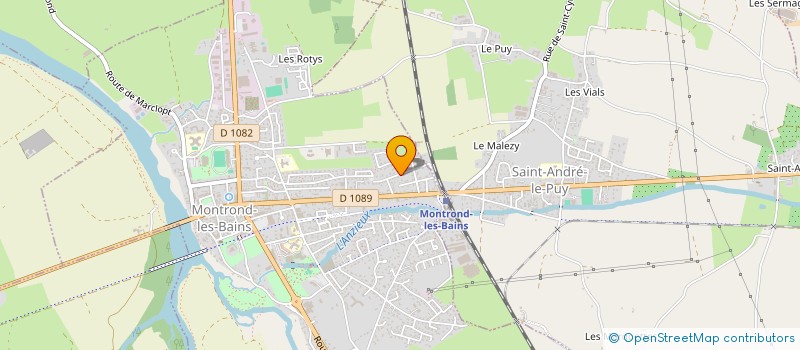 localisation de l'entreprise MONSIEUR JONATHAN GRANGE  MONTROND-LES-BAINS