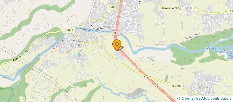 localisation de l'entreprise MONSIEUR JONATHAN GRONDIN  BRAS-PANON