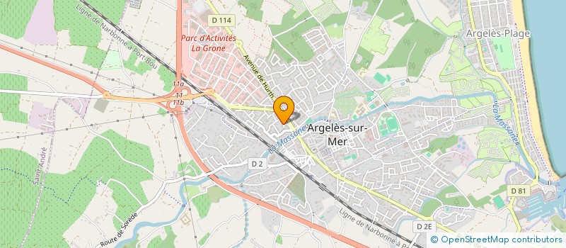 localisation de l'entreprise MONSIEUR JONATHAN GRUSSI à ARGELES-SUR-MER