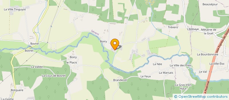 localisation de l'entreprise MONSIEUR JONATHAN GUEGUEN  SERENT