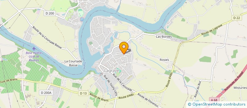 localisation de l'entreprise MONSIEUR JONATHAN GUERIN  LAGRAVE