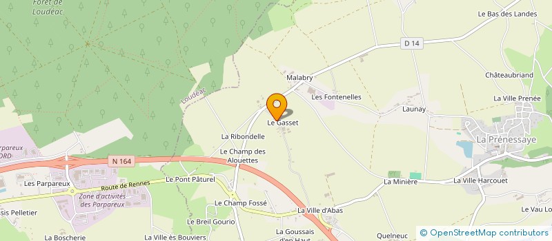 localisation de l'entreprise MONSIEUR JONATHAN GUICHARD  LA PRENESSAYE