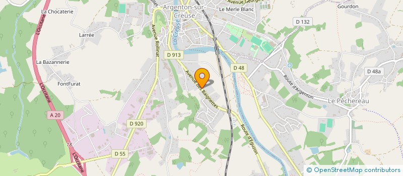 localisation de l'entreprise MONSIEUR JONATHAN GUICHET à ARGENTON-SUR-CREUSE