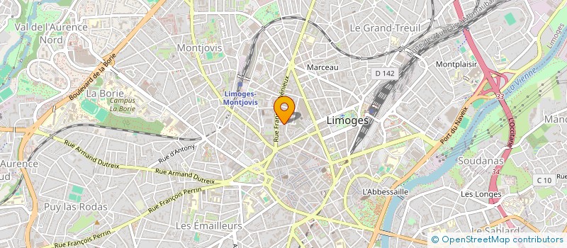 localisation de l'entreprise MONSIEUR JONATHAN GUILLAUME à LIMOGES