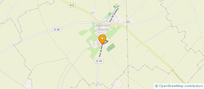 localisation de l'entreprise MONSIEUR JONATHAN GUINET  LAGNICOURT-MARCEL