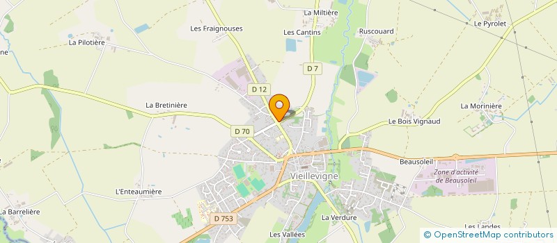 localisation de l'entreprise MONSIEUR JONATHAN HALLAY à VIEILLEVIGNE