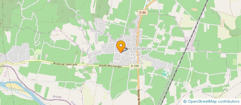 localisation de l'entreprise MONSIEUR JONATHAN HENNEUSE  SAINT-JUST-D'ARDECHE