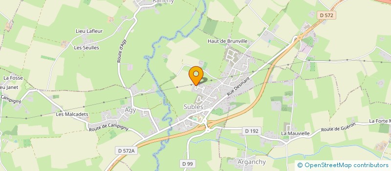 localisation de l'entreprise MONSIEUR JONATHAN HERVIEU  SUBLES