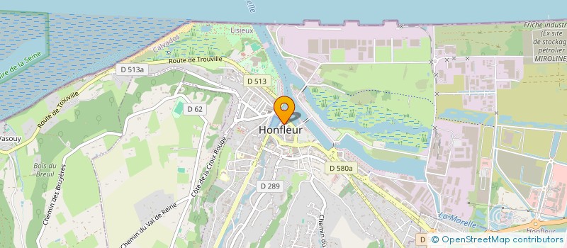 localisation de l'entreprise MONSIEUR JONATHAN HEUGEBAERT  HONFLEUR