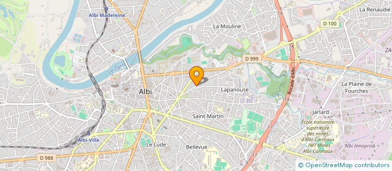 localisation de l'entreprise MONSIEUR JONATHAN HOAREAU  GRAULHET