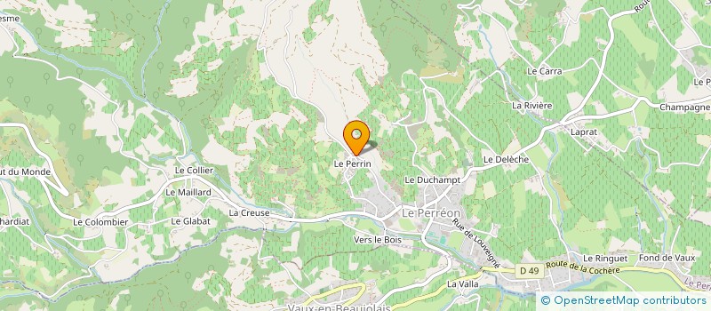 localisation de l'entreprise MONSIEUR JONATHAN HOUVER  LE PERREON