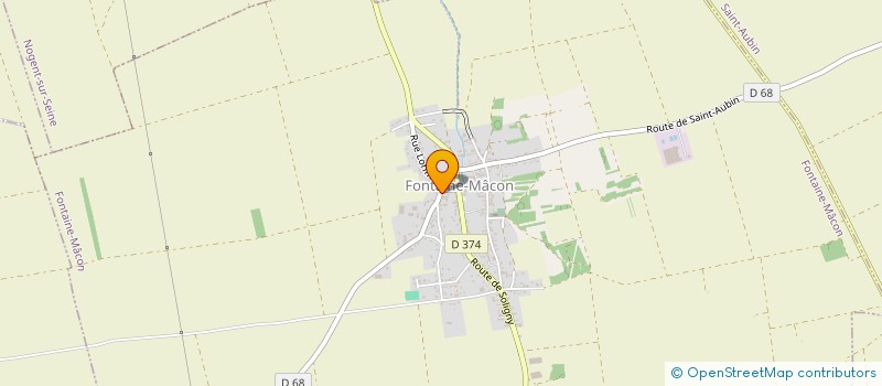 localisation de l'entreprise MONSIEUR JONATHAN HUBERT  FONTAINE-MACON