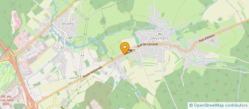 localisation de l'entreprise MONSIEUR JONATHAN HUGUEL  DEYVILLERS